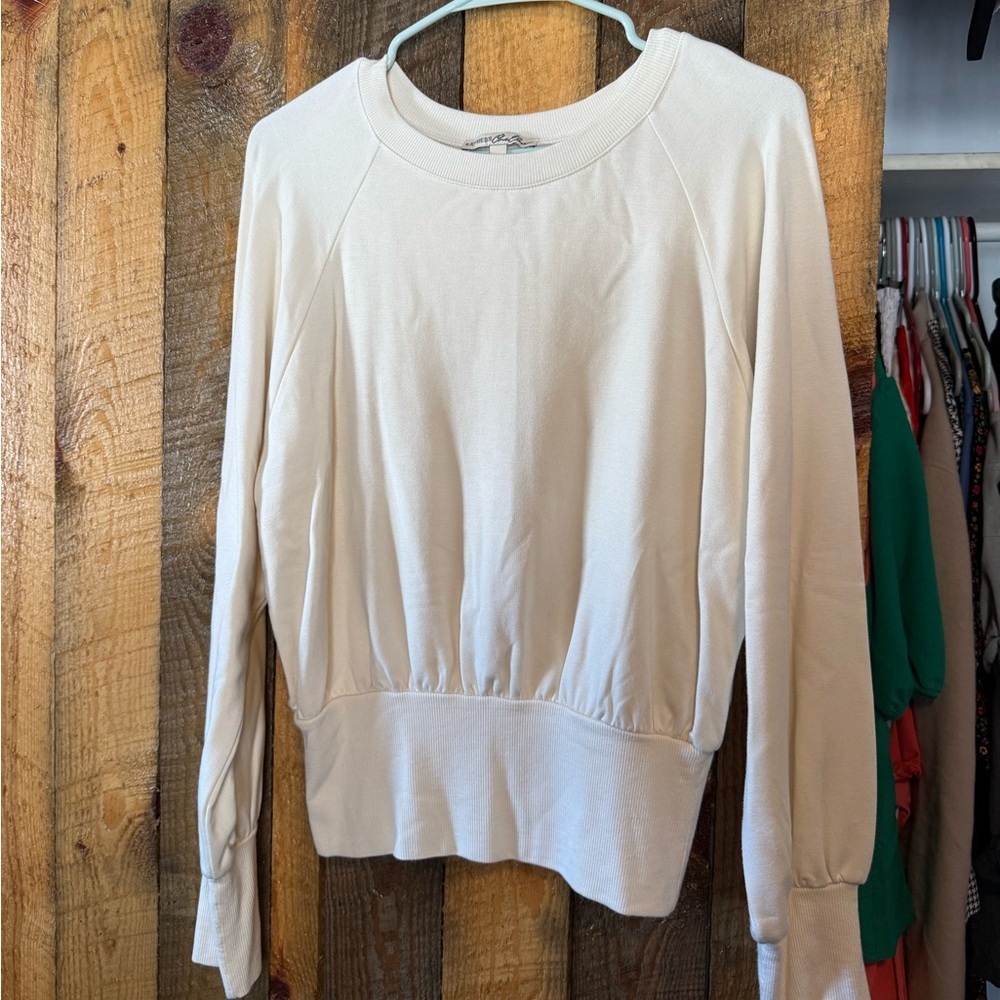 Express Cream Long Sleeve Top